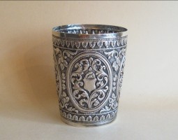 Indian silver beaker
