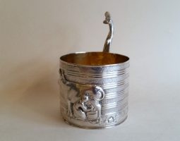George II silver cream pail