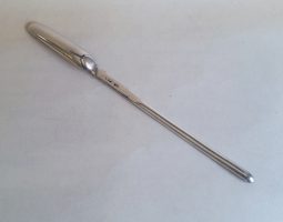 Unusual George III close plate marrow scoop
