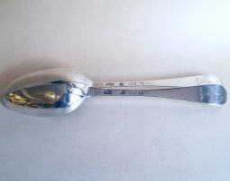 Pair of George II Scottish silver tablespoons