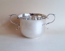 Edwardian silver porringer