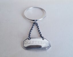 Victorian silver Chartreuse ring bottle ticket