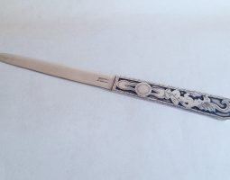 Guatemala silver letter opener