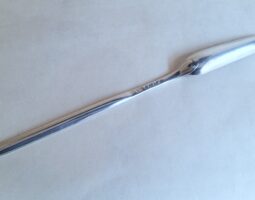 Victorian silver Birmingham marrow scoop