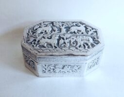 19th century Indian silver box