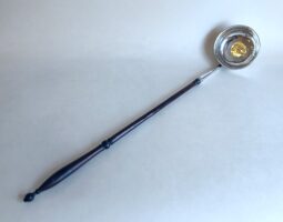 George III coin set silver punch ladle
