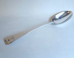 Victorian silver gravy spoon