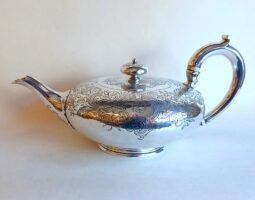 Victorian silver teapot