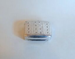 George III silver vinaigrette