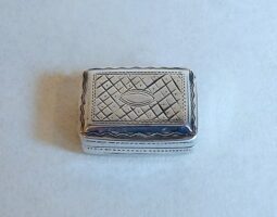 George IV vinaigrette George IV silver vinaigrette