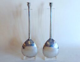 Pair of Elizabeth I silver seal top spoons