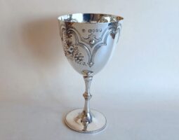 Victorian silver goblet