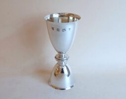 Silver double spirit measure