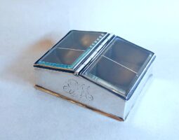 Victorian silver Mordan stamp box
