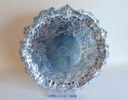 George II Newcastle silver waiter