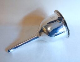 Victorian silver wine funnel