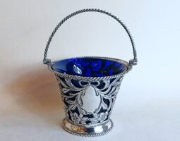Victorian silver cream pail
