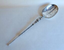 Edwardian silver coronation spoon