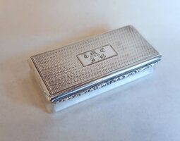 George IV silver snuff box
