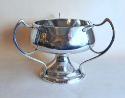 Art Nouveau silver bowl