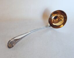 George III silver cream ladle