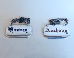 Silver Harvey and Anchovy sauce labels