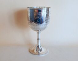 Victorian silver goblet