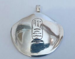 Museum copy Egyptian silver pendant
