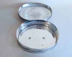 Inside of tobacco box 17th century silver tobacco box