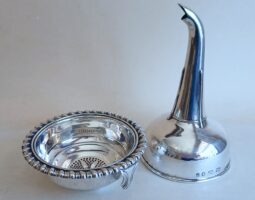 George IV silver wine funnel