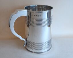 Large George III silver mug