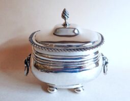 Edwardian silver tea caddy