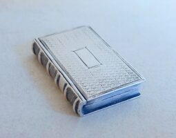 William IV silver book vinaigrette
