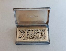 William IV silver book vinaigrette